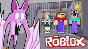 2 НУБА И ДЕВУШКА ПРО ДЕЛАЮТ ПОБЕГ ИЗ ТЮРЬМЫ ЛЕТУЧАЯ МЫШЬ 99 НОЧЕЙ В ЛЕСУ РОБЛОКС