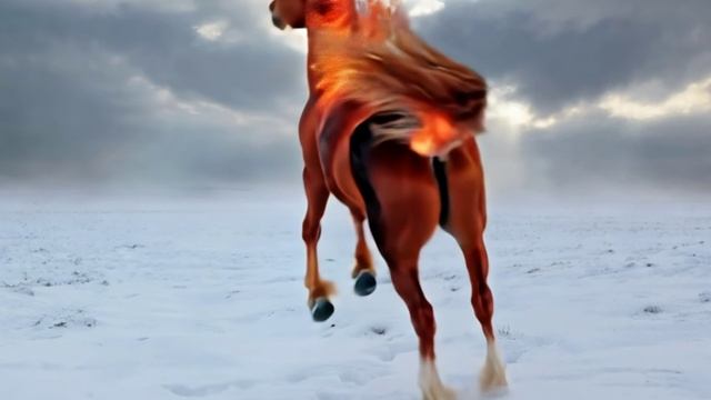 Футаж. Огненный конь. Новый год. смотреть онлайн