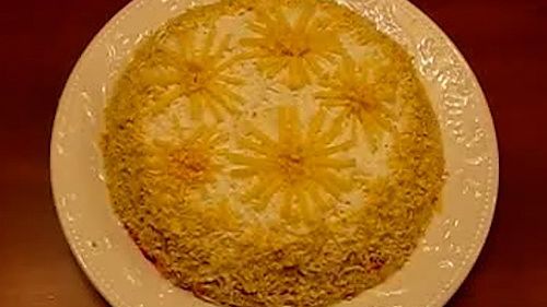 Селедка под шубой с сыром