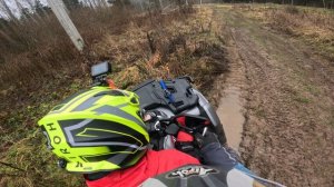 Loncin 300 XWolf - ходовые испытания по грязи, песку, лужам. Первая поездка на штатной резине