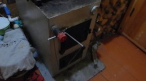 Твёрдотопливный котёл с самодельным управлением