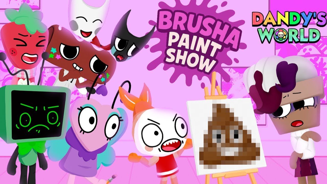 BRUSHA ART COMPETITION GONE WILD! 🎨 - Dandy's World Animation смотреть онлайн