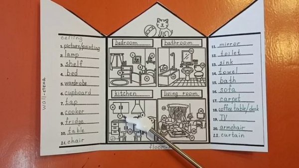 House:rooms, furniture and household objects