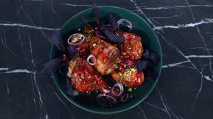 Куриные ножки в гранатовой глазури