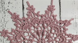 Рельефная салфетка крючком, часть 2