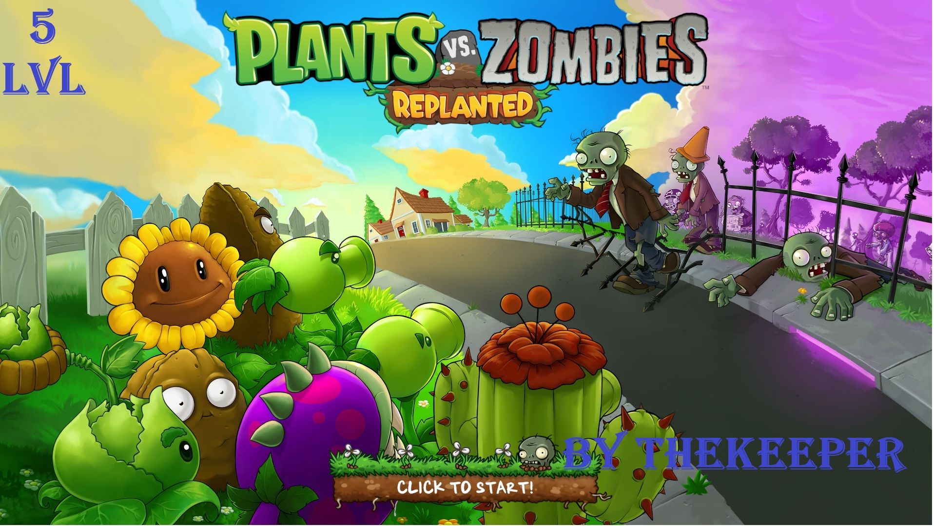 Зомби против растений! Plants vs Zombies: Replanted 5,5# задание оранжерея и крыша! Обучение!ПвЗ PvZ смотреть онлайн