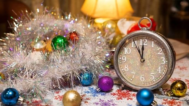 Футаж. Новый год. Новогодние игрушки. смотреть онлайн