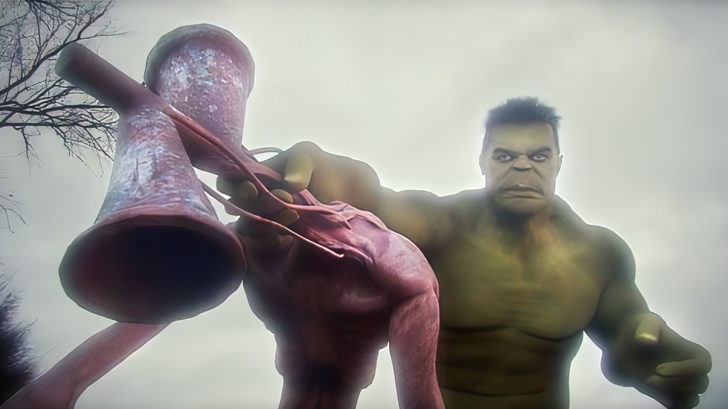 Халк против Сиреноголового в реальной жизни смотреть онлайн