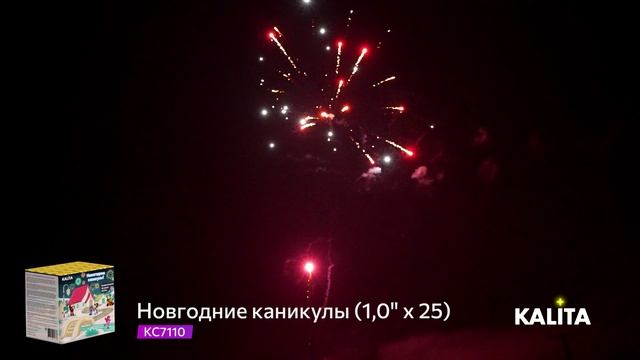 Салют "Новогодние каникулы" 1.0"х25, арт. КС7110 смотреть онлайн