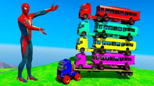 ГОНОЧНАЯ ТРАССА С ПРЕПЯТСТВИЯМИ ДЛЯ СУПЕРГЕРОЕВ 🎢 ЧЕЛОВЕК ПАУК ПРОТИВ БЭТМЕНА И ХАЛКА №7