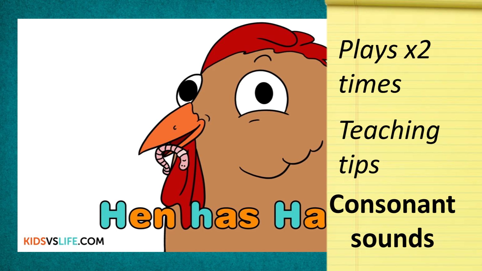 Kids Vs Phonics H + Teaching Tips || Set 2: Consonant Sounds