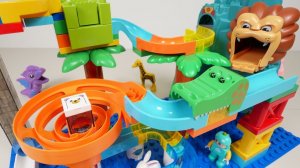 СТРОИМ ГОРКУ ДЛЯ ШАРИКОВ С ЖИВОТНЫМИ КАТАЕМ ШАРИКИ АСМР ВИДЕО ДЕТСКИЙ КАНАЛ ИГРАЛКИ-ЗАЛИПАЛКИ