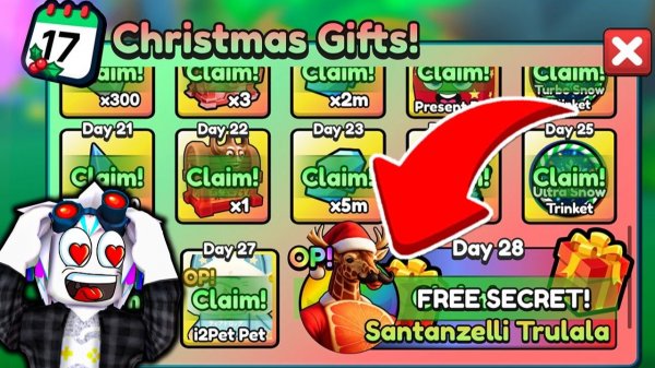 РАЗБЛОКИРОВАЛ ВЕСЬ НОВОГОДНИЙ КАЛЕНДАРЬ И ПОЛУЧИЛ Santanzelli Secret В ROBLOX Brainrot Evolution