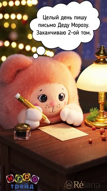 Котик Муник Олли пишет письмо Деду Морозу! смотреть онлайн