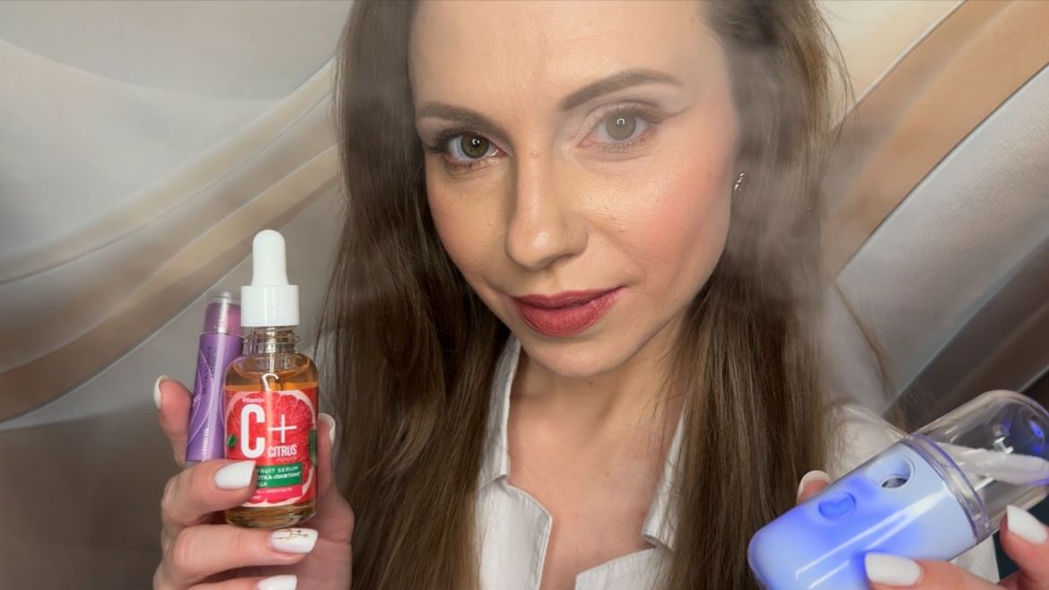 АСМР Фруктовое СПА для Лица • Косметолог • РЕАЛИСТИЧНО И МУРАШЕЧНО! • ASMR Cosmetologist смотреть онлайн