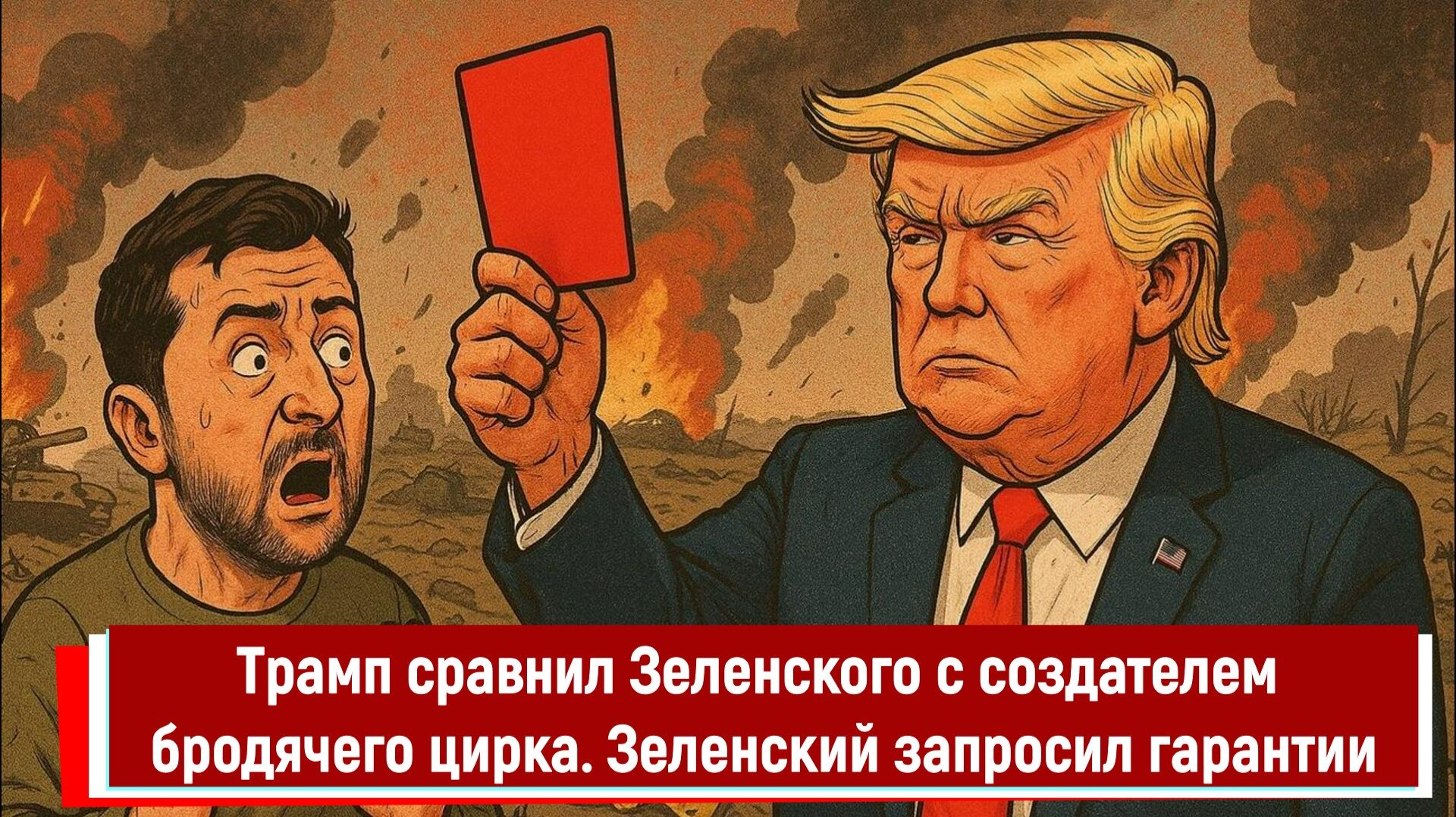 Трамп сравнил Зеленского с создателем бродячего цирка. Зеленский запросил гарантии смотреть онлайн