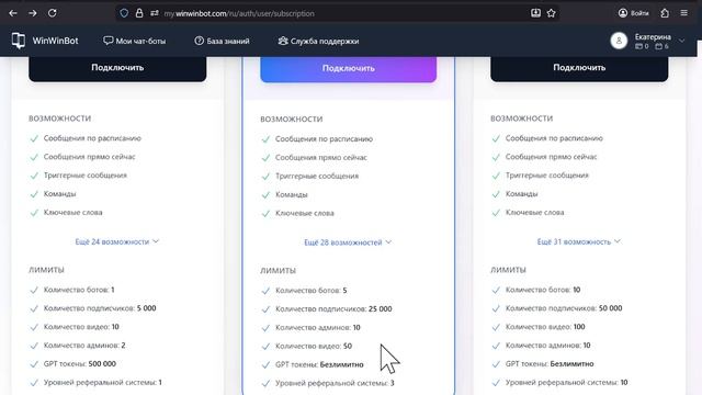 Какой тариф WinWinBot выбрать Детальное сравнение Стандарт vs Профессиональный смотреть онлайн