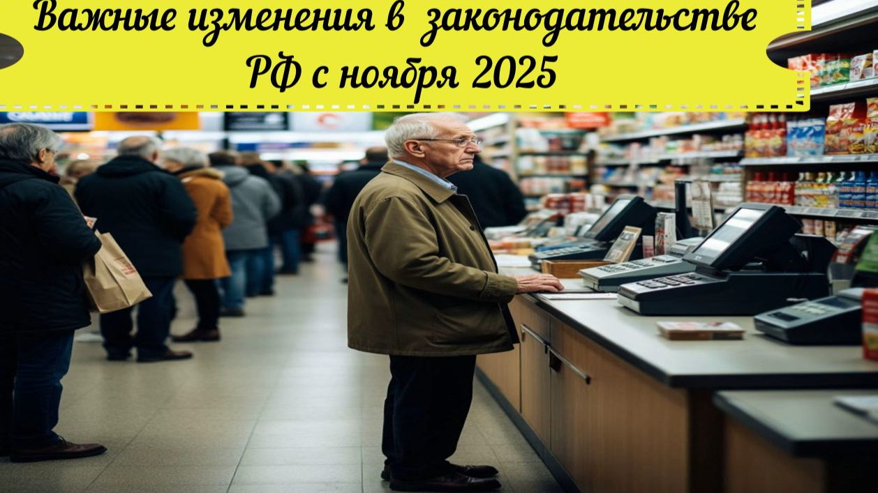 Важные изменения в законодательстве РФ с ноября 2025