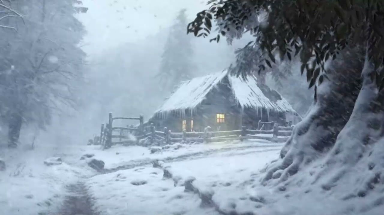❄️ Звуки снежной бури для спокойного сна | Глубокое расслабление и уют в зимнюю ночь смотреть онлайн