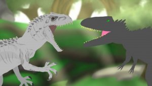 Индоминус Рекс vs Гиганотозавр|Анимация (часть 1)