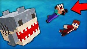 НУБИК ГРИФЕР И ПЭНН СПАСАЮТСЯ ОТ МЕГАЛЛОДОНА В МАЙНКРАФТ