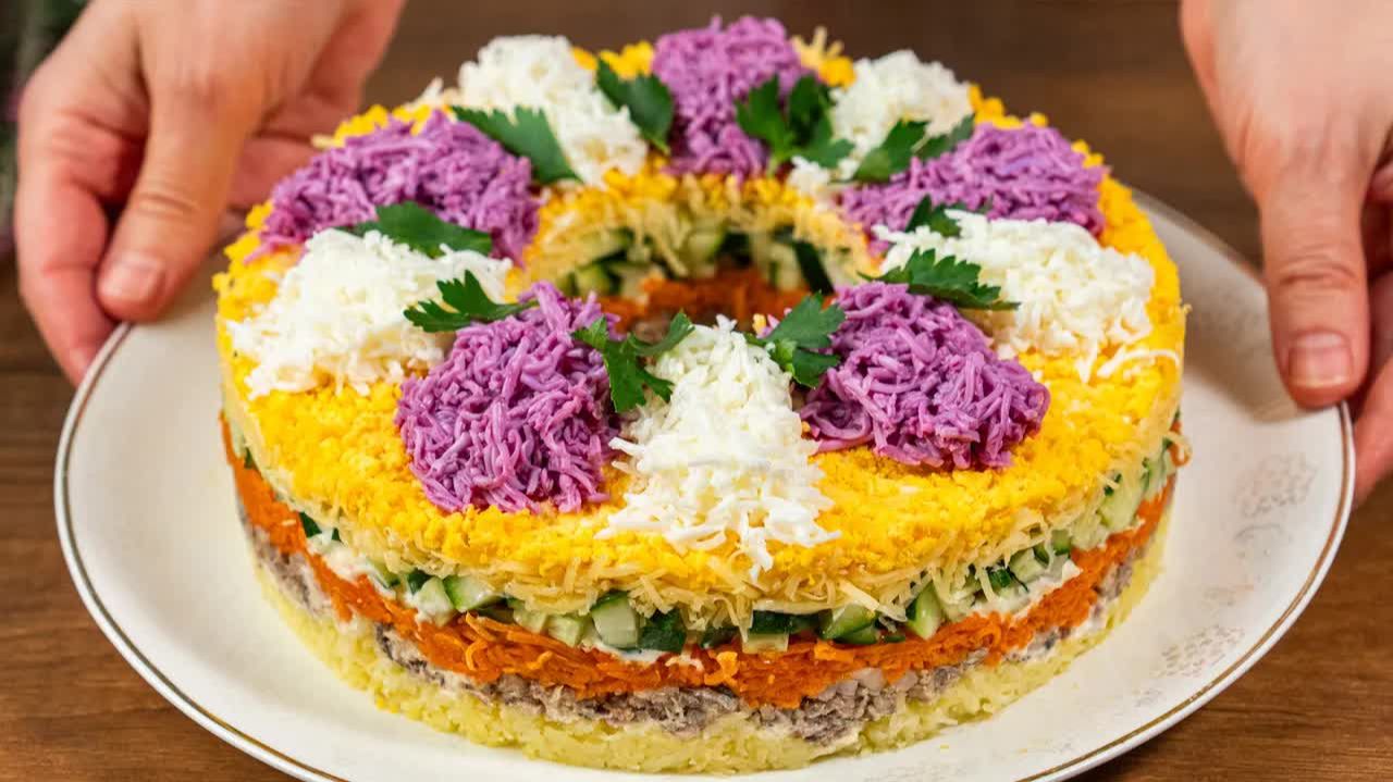 3 Салата на Новый год 2026! Самые красивые и вкусные салаты на Праздничный стол смотреть онлайн