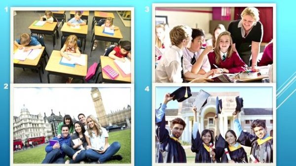 Lesson. Schools in England, English educational system.