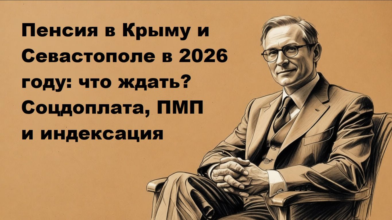 Пенсия в Крыму и Севастополе в 2026 году: что ждать? Соцдоплата, ПМП и индексация смотреть онлайн
