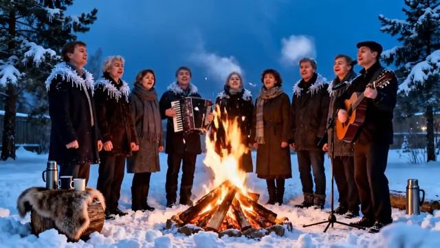 Праздничные частушки деревни зимой смотреть онлайн