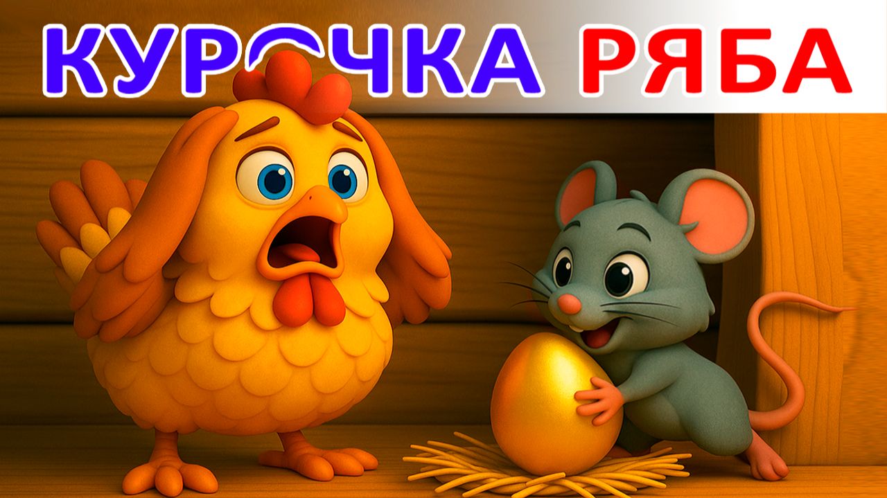 КУРОЧКА РЯБА - Мультик Сказка про курочку и с песенкой! смотреть онлайн