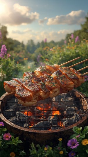 Шашлык из карпа!