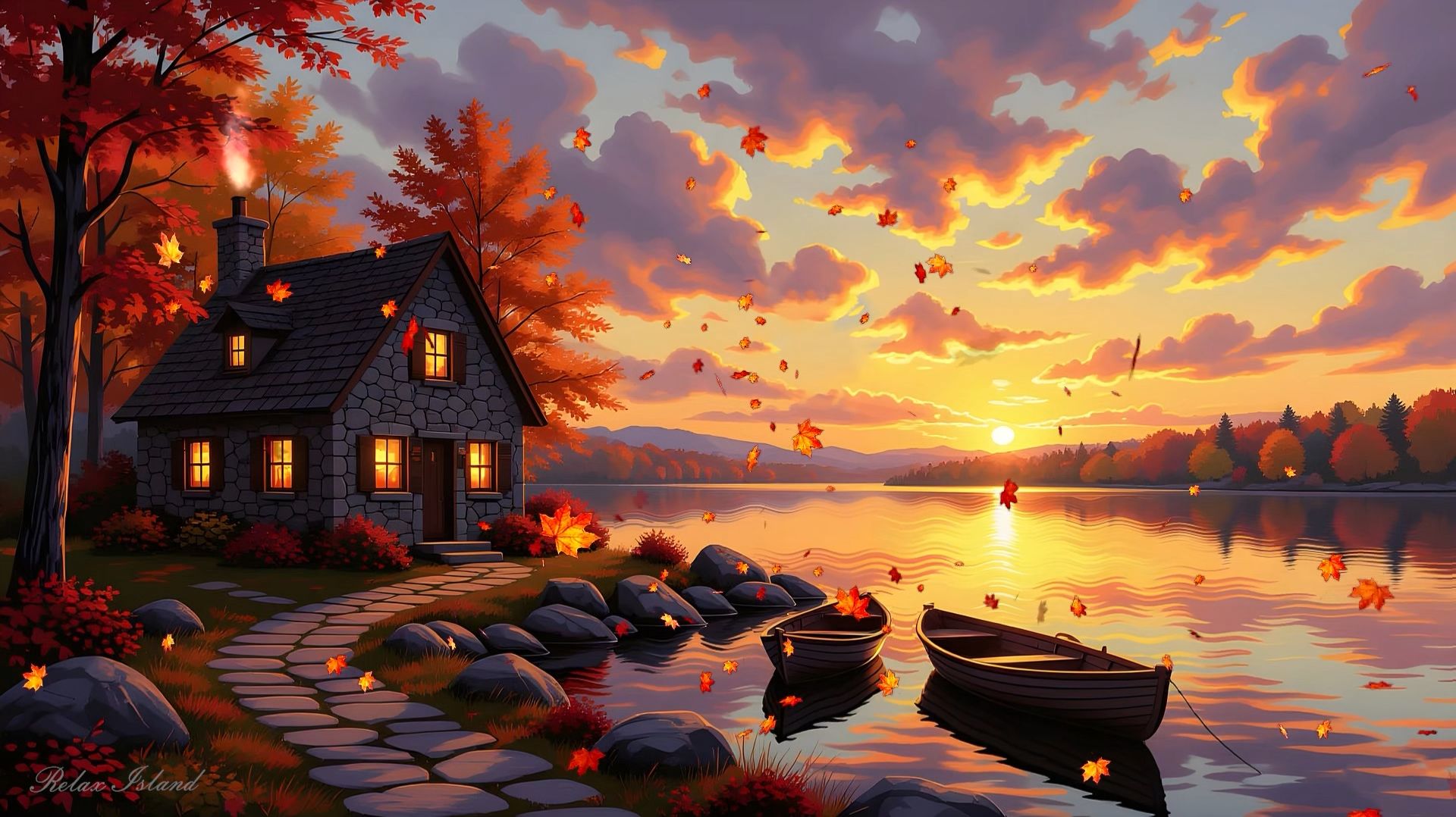 🍂 ОЧЕНЬ КРАСИВАЯ ОСЕННЯЯ УСПОКАИВАЮЩАЯ МУЗЫКА ДЛЯ СНА 🎵 РАССЛАБЛЯЮЩАЯ МУЗЫКА ДЛЯ ДУШИ НА БЕРЕГУ смотреть онлайн