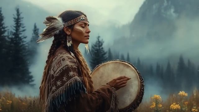 Сны гор - Нежная музыка Индейцев, фоновая музыка для отдыха и расслабления смотреть онлайн