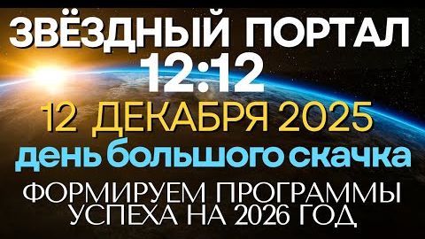 💫 Портал 12/12: ⚡ Энергия декабря готовит нас к новой реальности