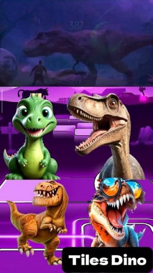 КТО САМЫЙ КРУТОЙ? - Мультики про Динозавров уровень 93 | МУЛЬТФИЛЬМЫ ДИНОЗАВРЫ в Tiles Hop