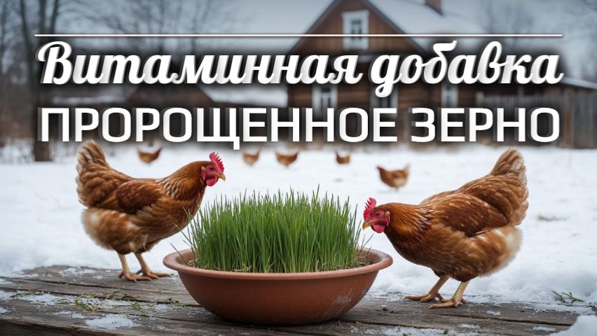 Повышаем яйценоскость зимой: проращиваем зерно 🐔🌾 смотреть онлайн