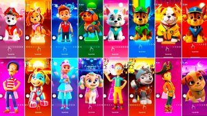 Мультики для Детей Щенячий Патруль Tiles Hop - МАРШАЛЛ, СКАЙ, РАЙДЕР, ЗУМА, ЭВЕРЕСТ, РОККИ