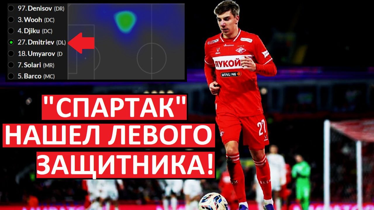 "Спартак" нашёл себе левого защитника! Дмитриев - отличный вариант? смотреть онлайн