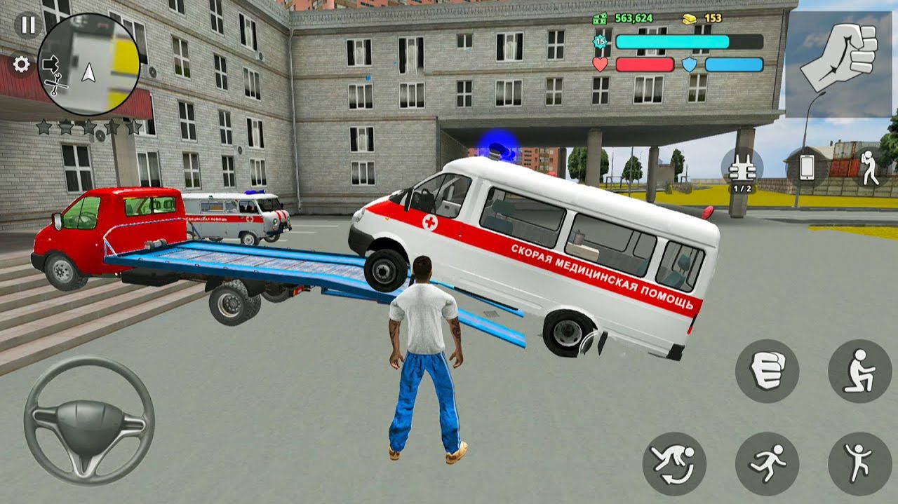 Ambulance vs Tow Truck: Rescue Gone Wrong - Android Gameplay City Simulator смотреть онлайн