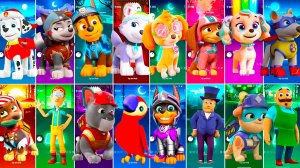 Мультики для Детей Щенячий Патруль Tiles Hop - МАРШАЛЛ, ГОНЩИК, ЭВЕРЕСТ, СКАЙ, ЛИБЕРТИ