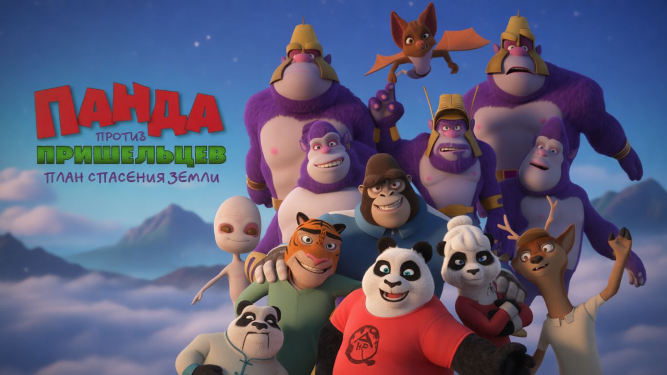 Панда против пришельцев. План спасения Земли｜Pandy (Мультфильм) 2021｜Дублированный трейлер смотреть онлайн