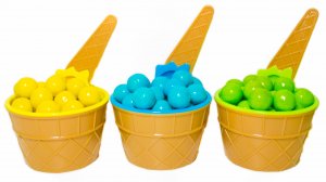 КОРЗИНОЧКИ С ШАРИКАМИ и сюрпризами - УЧИМ ЦВЕТА