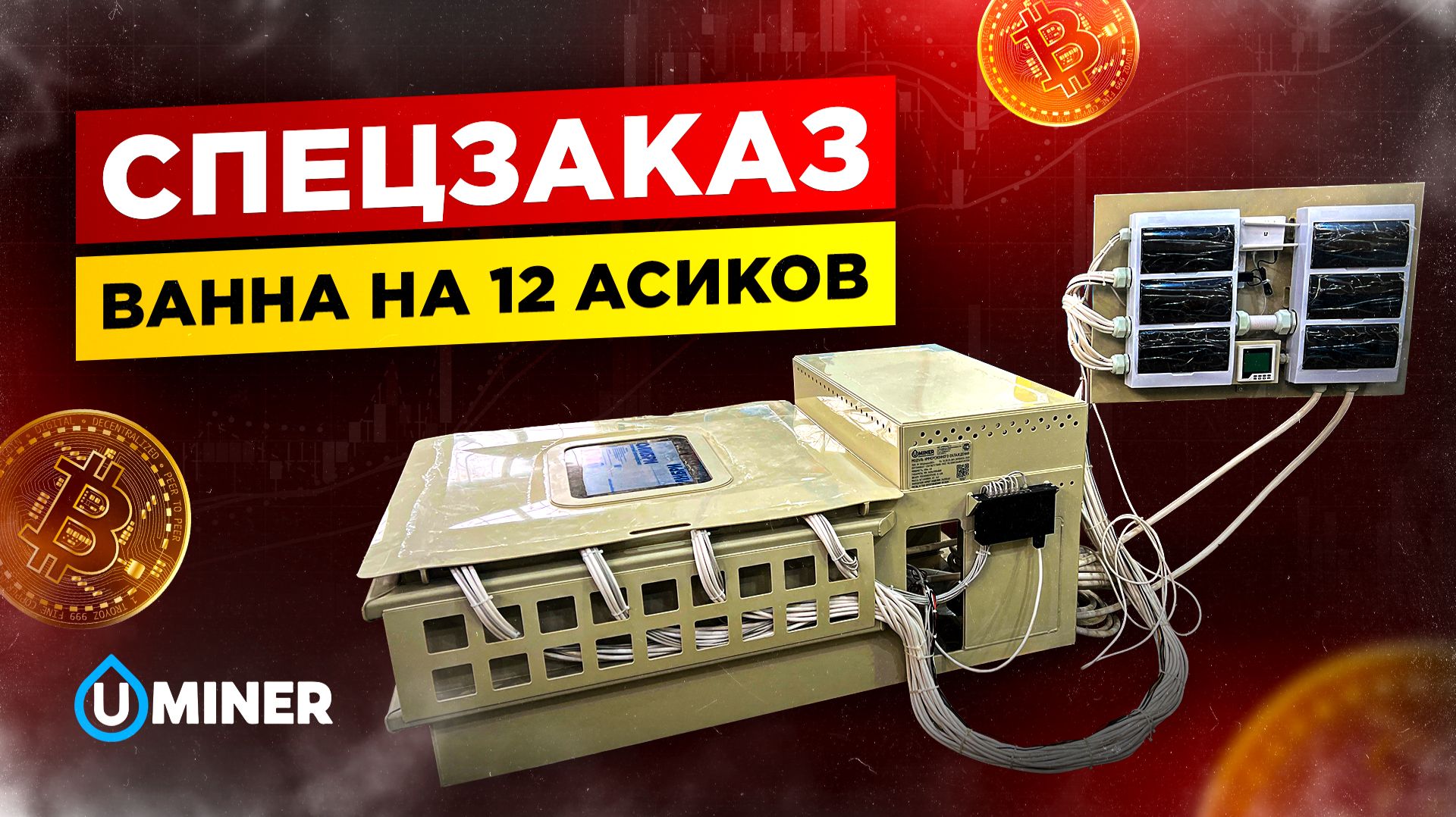СПЕЦЗАКАЗ! Майнинг. Иммерсионная ванна на 12 асиков. Иммерсионное охлаждение