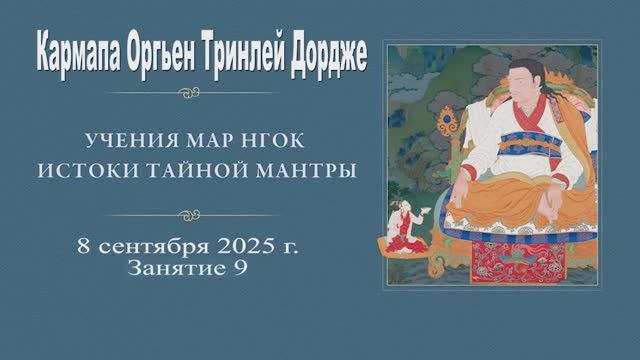 Гьялванг Кармапа Оргьен Тринле Дордже. Летние учения Мар Нгок – 2025. Занятие 9 смотреть онлайн