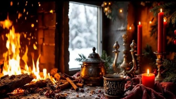 Отдыха перед праздником - Нежная музыка и атмосфера новогодней таверны, фоновая музыка для отдыха