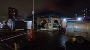 Пожар на Правобережном рынке. Декабрь 2025.