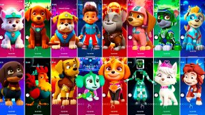 Мультики для Детей Щенячий Патруль Tiles Hop - ЭВЕРЕСТ, ЗУМА, КРЕПЫШ, РАЙДЕР, ЛИБЕРТИ