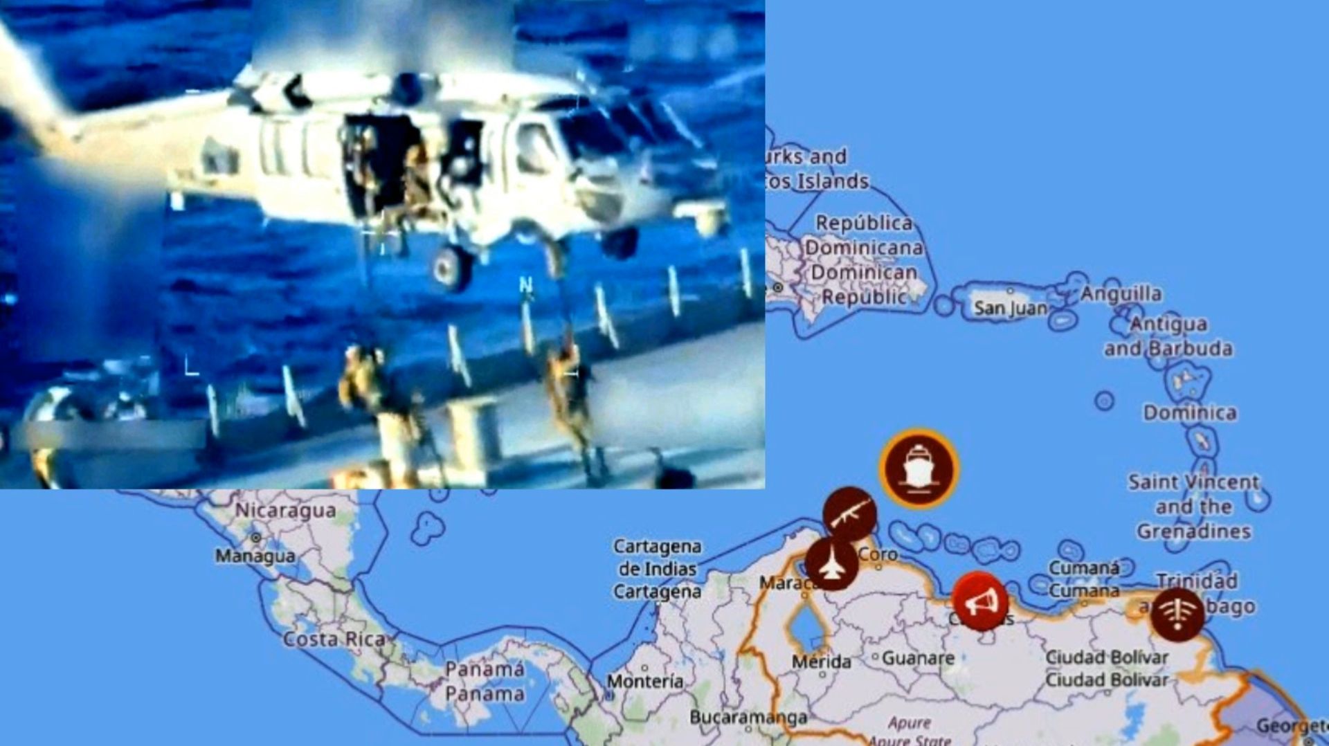 США захватили крупный венесуэльский танкер - пиратство в Карибском море смотреть онлайн