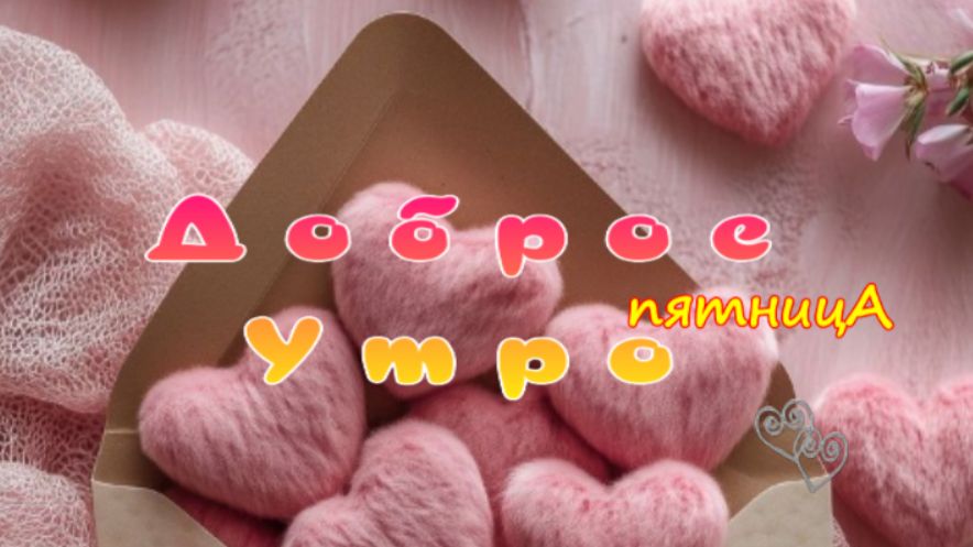 Доброе утро пятницы открытки красивые с пожеланиями смотреть онлайн