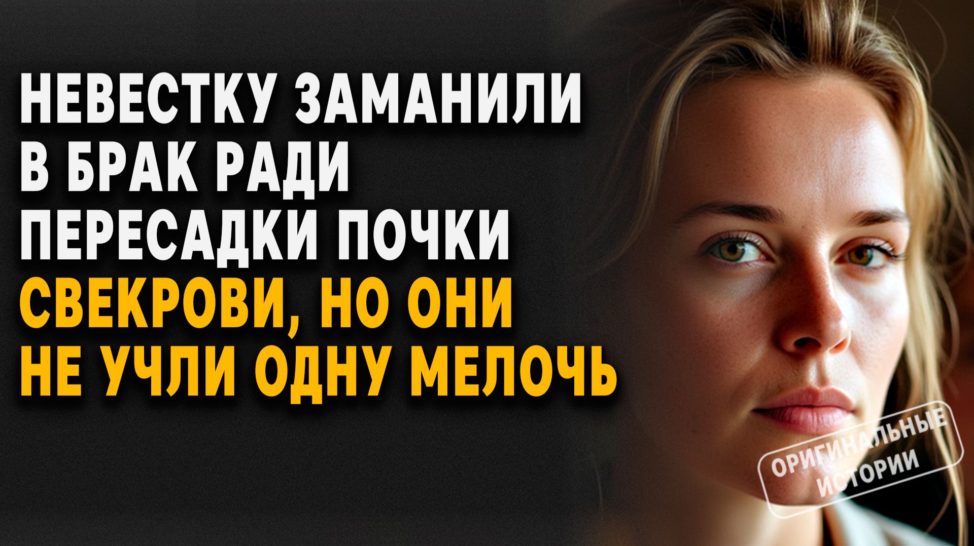 НЕВЕСТКУ заманили в БРАК ради пересадки ПОЧКИ свекрови, но ОНИ НЕ учли... Слушать рассказ смотреть онлайн